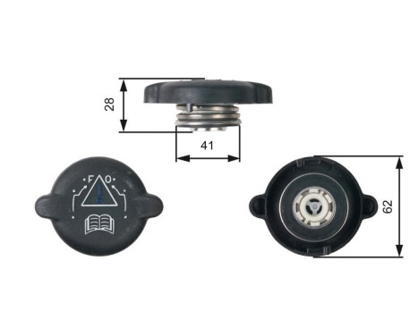 Sealing Cap, coolant tank RC219 Gates