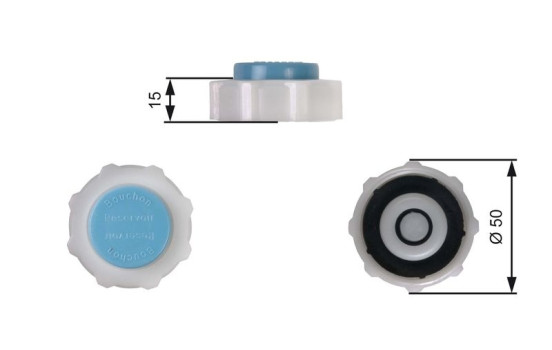 Sealing Cap, coolant tank RC221 Gates