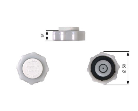 Sealing Cap, coolant tank RC226 Gates