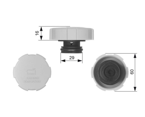 Sealing Cap, coolant tank RC231 Gates