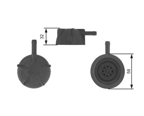 Sealing Cap, coolant tank RC236 Gates