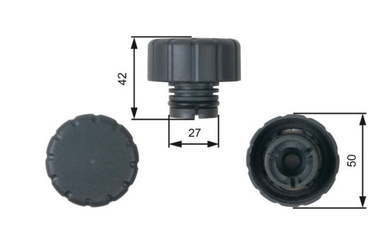 Sealing Cap, coolant tank RC244 Gates