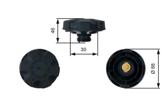 Sealing Cap, coolant tank RC248 Gates