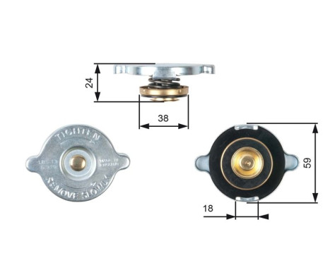 Sealing Cap, radiator RC112 Gates