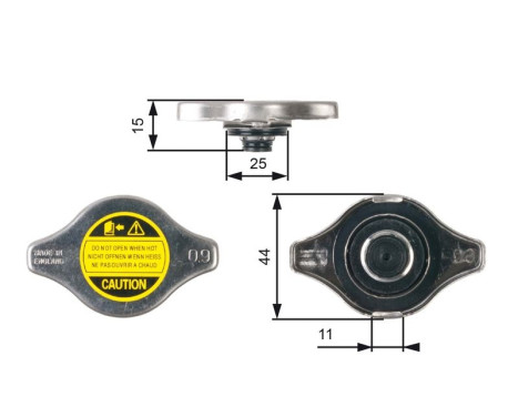 Sealing Cap, radiator RC127 Gates