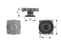 Sealing Cap, radiator RC129 Gates