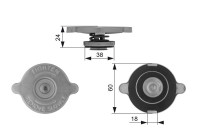 Sealing Cap, radiator RC131 Gates