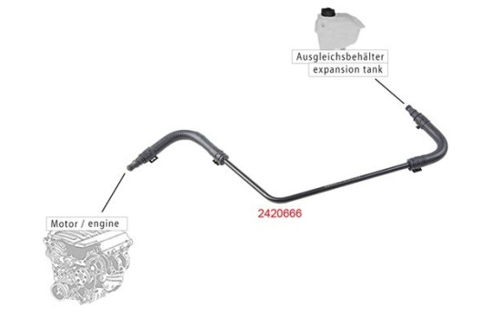 Vent hose, compensation reservoir, Image 2