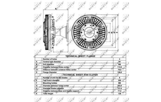 Clutch, radiator fan 49014 NRF, Image 4
