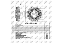 Clutch, radiator fan 49028 NRF