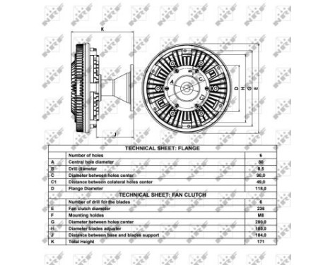 Clutch, radiator fan 49041 NRF, Image 4