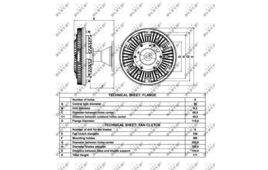 Clutch, radiator fan 49041 NRF, Image 4