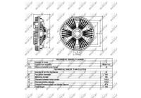 Clutch, radiator fan 49045 NRF