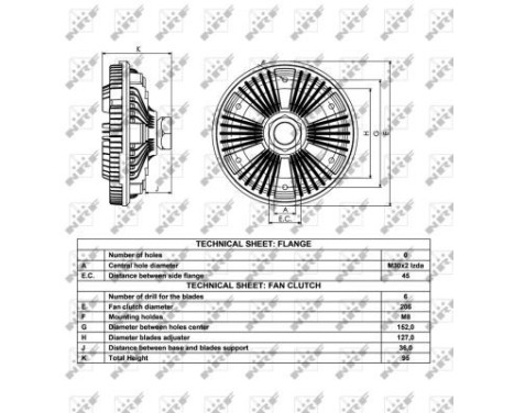 Clutch, radiator fan 49053 NRF, Image 4