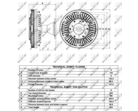 Clutch, radiator fan 49081 NRF, Image 4