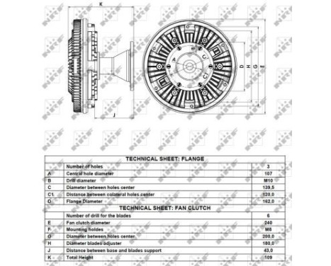 Clutch, radiator fan 49082 NRF, Image 5
