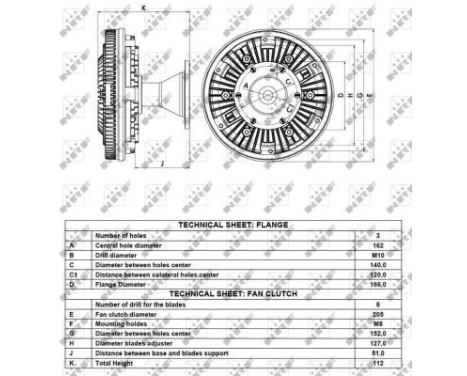 Clutch, radiator fan 49084 NRF, Image 5