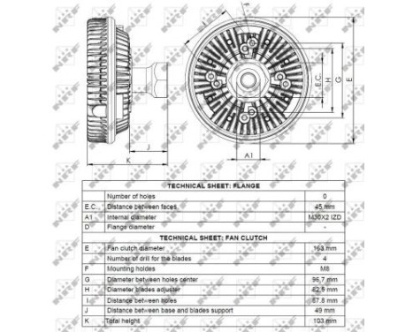 Clutch, radiator fan 49085 NRF, Image 4