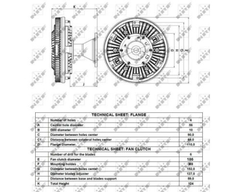 Clutch, radiator fan 49088 NRF, Image 3