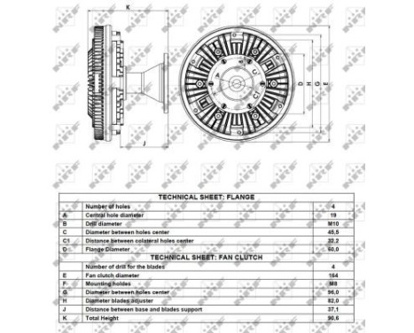 Clutch, radiator fan 49091 NRF, Image 4