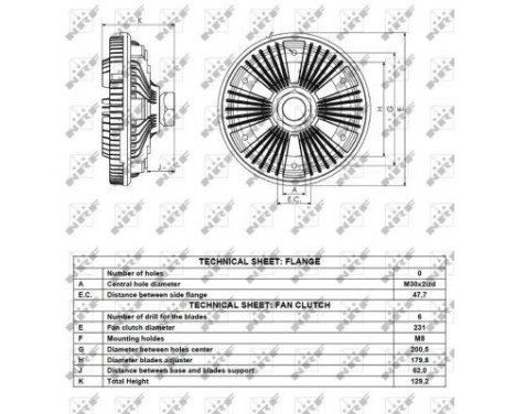 Clutch, radiator fan 49092 NRF, Image 4