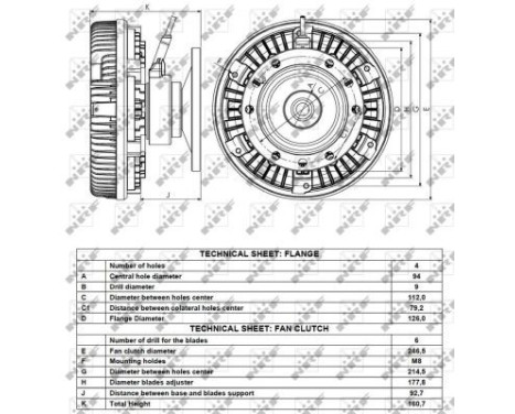Clutch, radiator fan 49095 NRF, Image 5