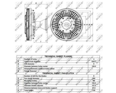 Clutch, radiator fan 49102 NRF, Image 4
