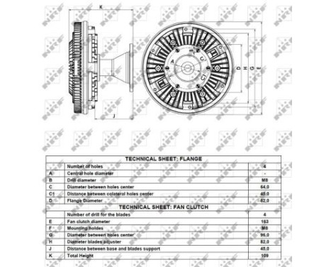 Clutch, radiator fan 49121 NRF, Image 6