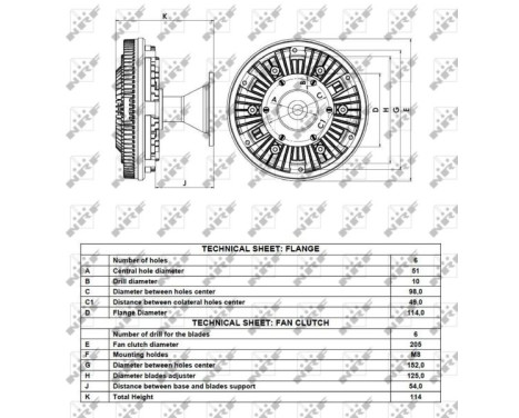 Clutch, radiator fan 49127 NRF, Image 4