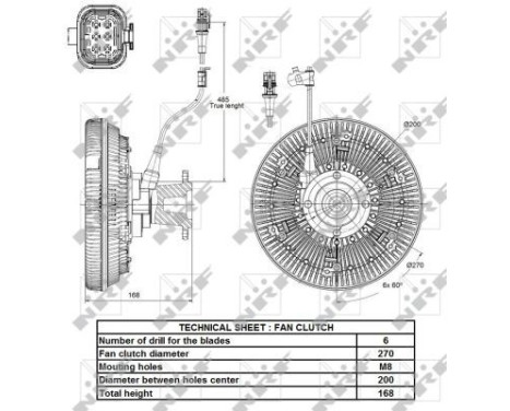 Clutch, radiator fan 49134 NRF, Image 4