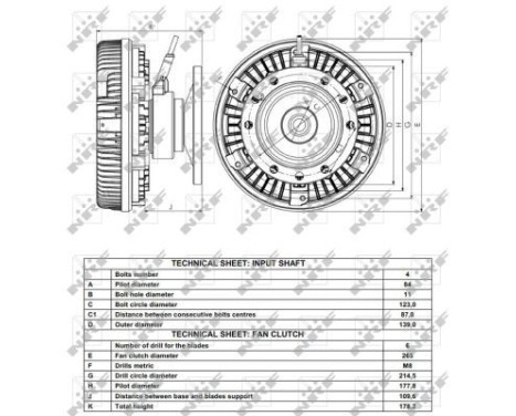 Clutch, radiator fan 49163 NRF, Image 6