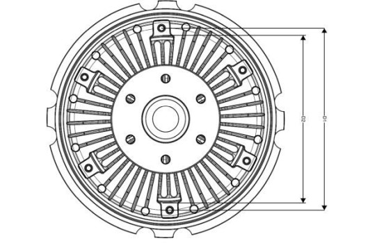 Clutch, radiator fan 49164 NRF