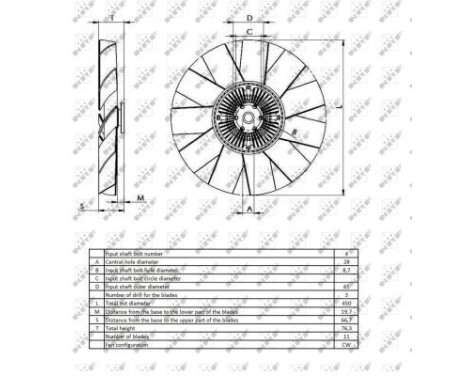 Clutch, radiator fan 49401 NRF, Image 4