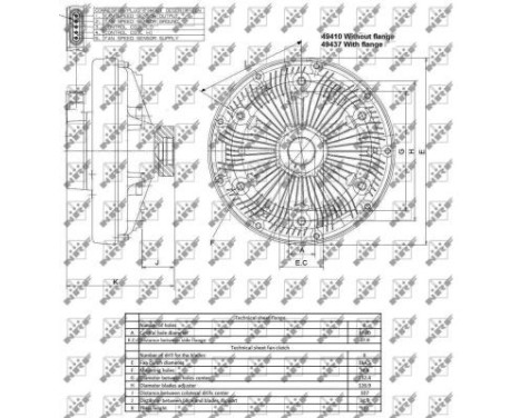 Clutch, radiator fan 49410 NRF, Image 3