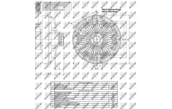 Clutch, radiator fan 49410 NRF, Image 3