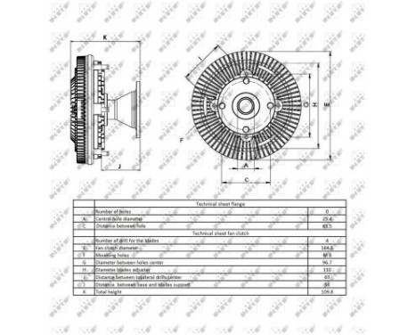 Clutch, radiator fan 49416 NRF, Image 3