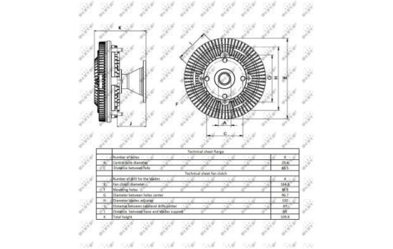 Clutch, radiator fan 49416 NRF, Image 3