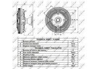 Clutch, radiator fan 49425 NRF