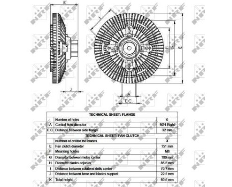 Clutch, radiator fan 49517 NRF, Image 5