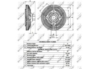 Clutch, radiator fan 49518 NRF