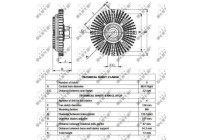 Clutch, radiator fan 49521 NRF