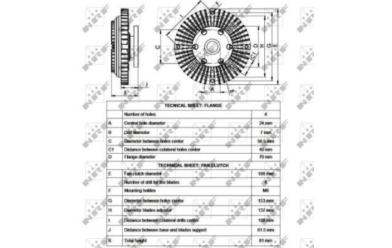 Clutch, radiator fan 49525 NRF, Image 4