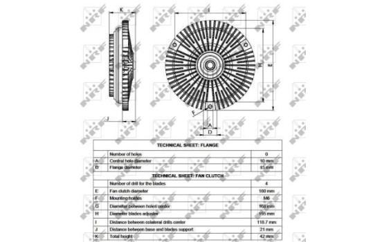 Clutch, radiator fan 49537 NRF, Image 2