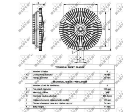 Clutch, radiator fan 49538 NRF