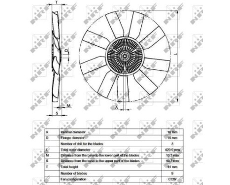 Clutch, radiator fan 49543 NRF, Image 4