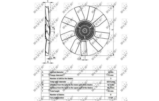 Clutch, radiator fan 49543 NRF, Image 3