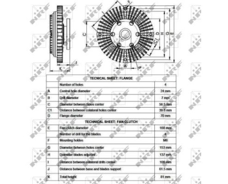 Clutch, radiator fan 49550 NRF, Image 3