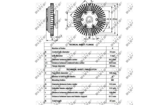 Clutch, radiator fan 49550 NRF, Image 2