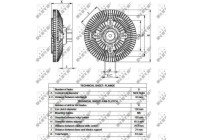 Clutch, radiator fan 49551 NRF
