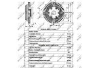 Clutch, radiator fan 49559 NRF